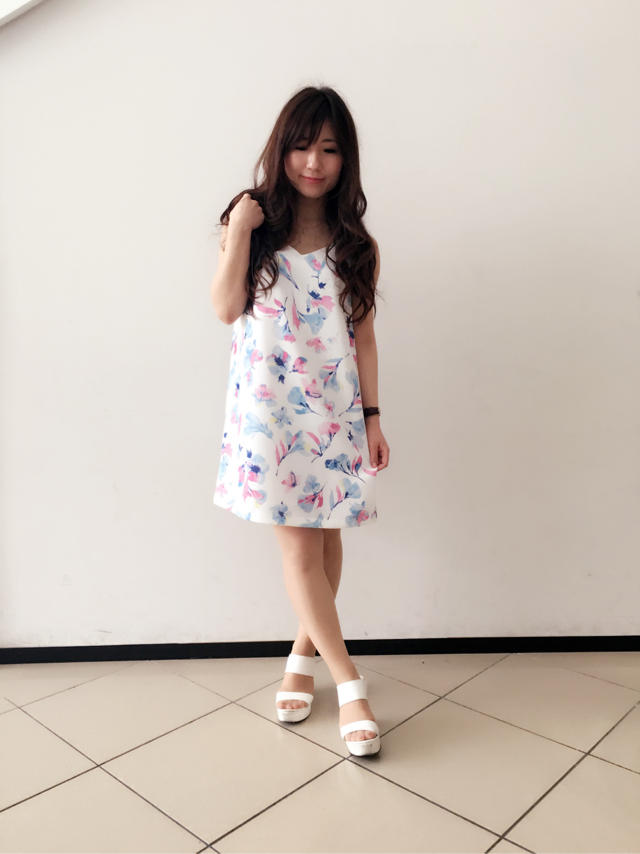 カラーフラワーワンピース♡母の日♡