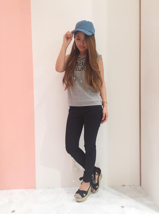 カジュアルcode♡インナーセットノースリパーカー♡eriko