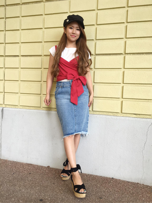 Tシャツset！2WAYリボンキャミソール♡eriko
