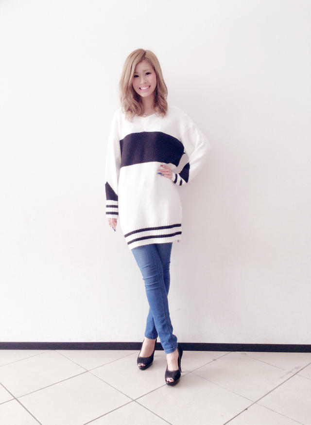 White ニット♡*•. 