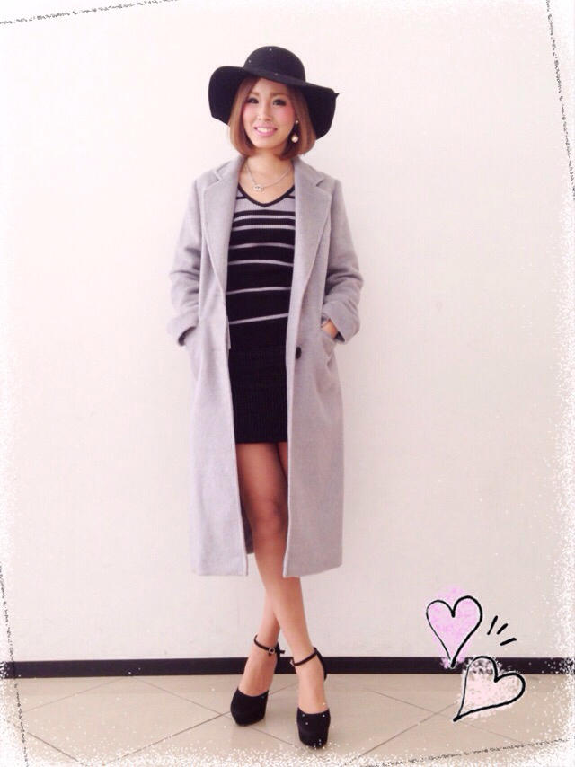 ロングチェスターコート♡