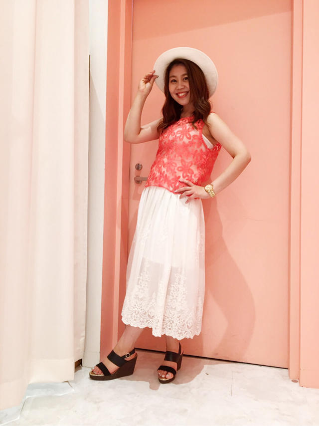 夏code♡レースタンク＋チュールレーススカート♡eriko