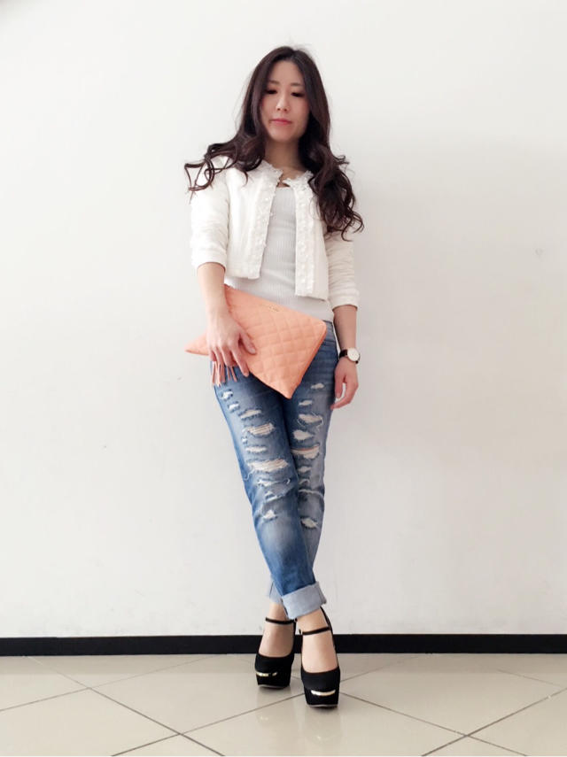 ♡店長code♡フリンジノーカラージャケット