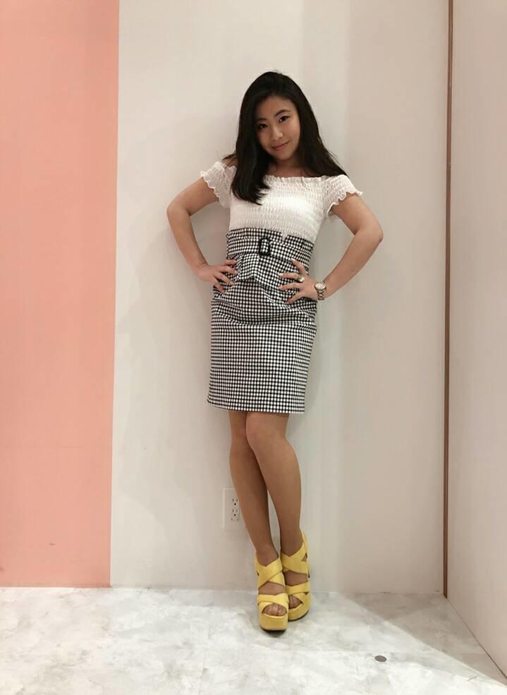 ViVi掲載☆ラインはきれいなのにラクチンワンピ☆ayae