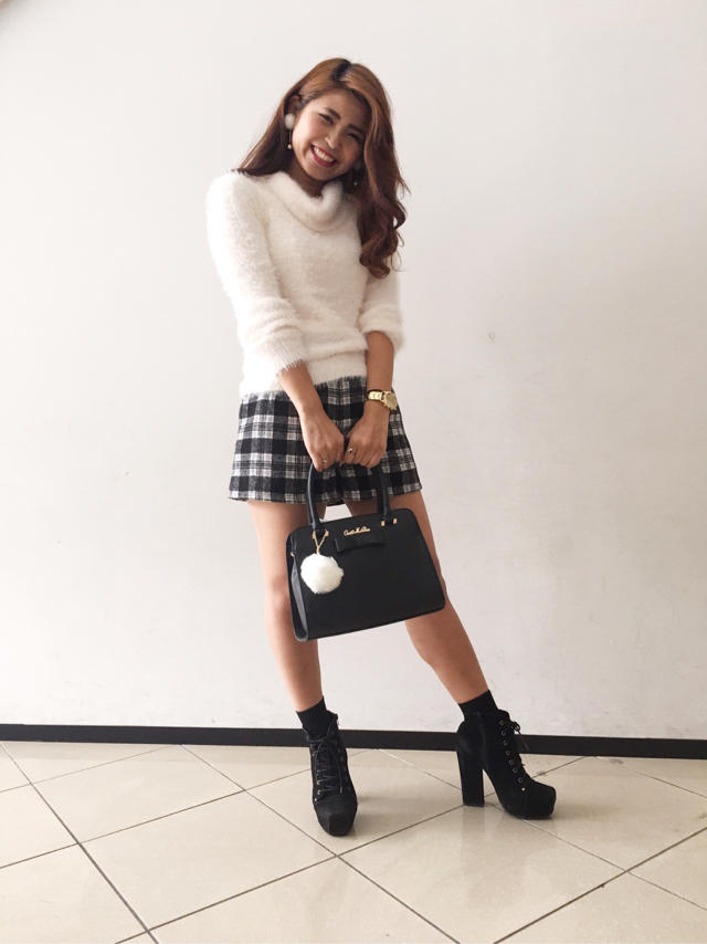 new♡フェザーニットコーデ