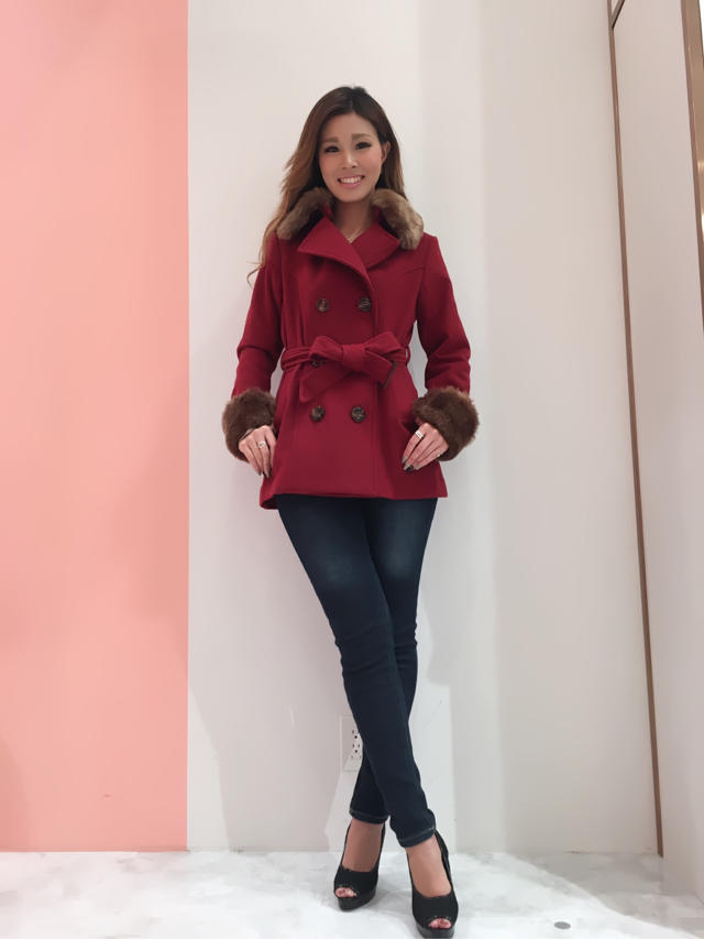 ファー付きショートトレンチ♡chihiro
