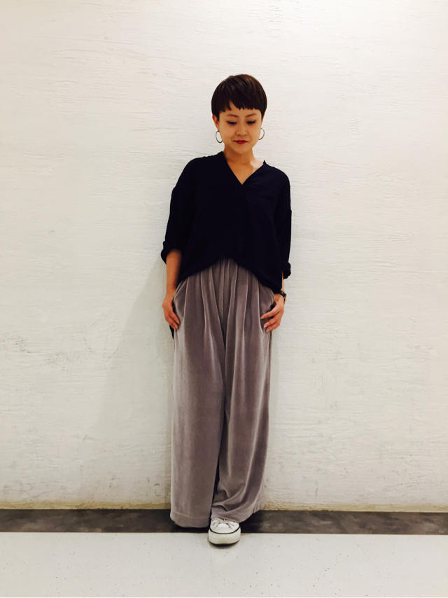 velours wide-pants