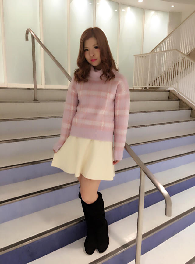 チェック柄ニット♡