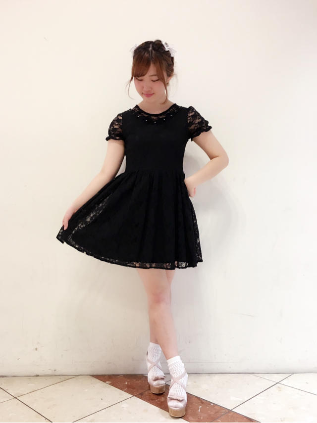 HEP♡ レースがpoint ◎ all black code…♪