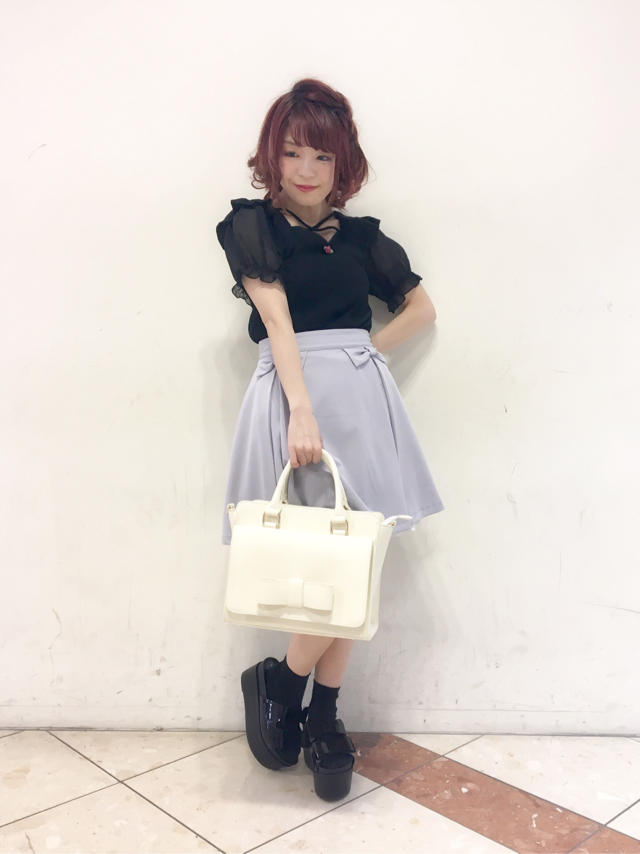 HEP♡ウエストのリボンがポイントのコーデ* ੈ✩‧₊˚