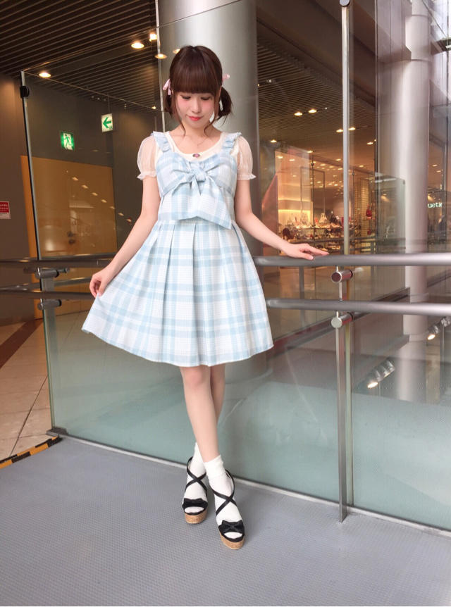HEP♡双子コーデもおすすめ♪爽やかチェックワンピ⋈*｡ﾟ