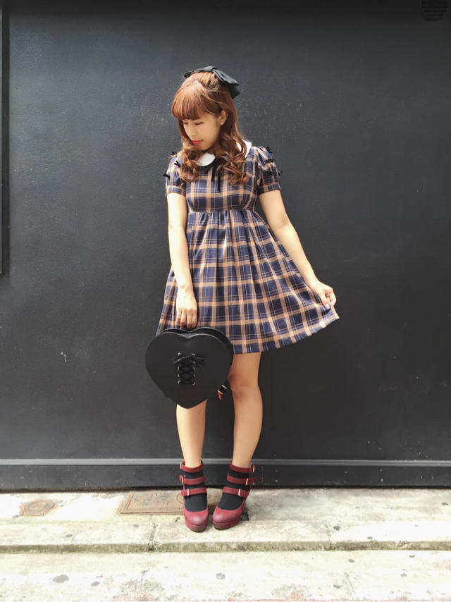HEP♡タータンチェックワンピースコーデ♡♡