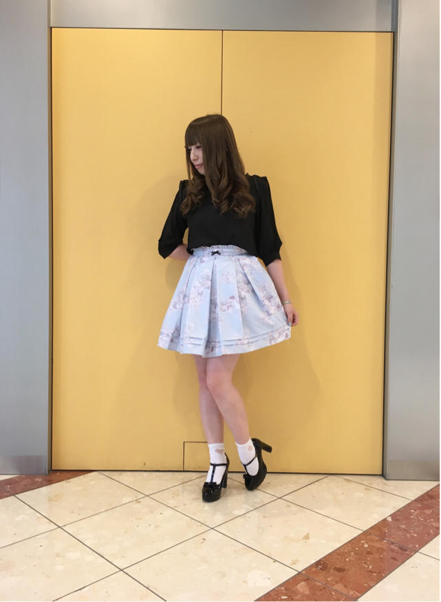 HEP♡可憐な花柄スカートを使ったcoordinate ⑅