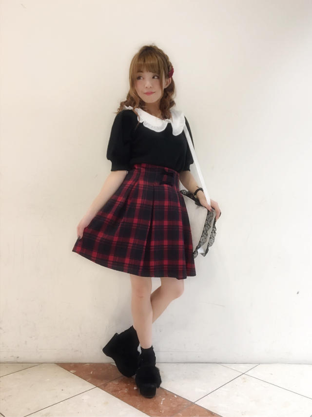 HEP♡ブラック×レッドのスタイルupコーデ:+.ﾟ.+: