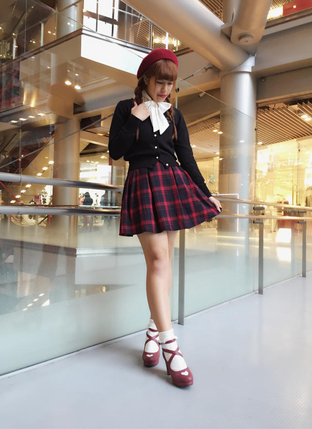 HEP♡black×redコーデ♡♡