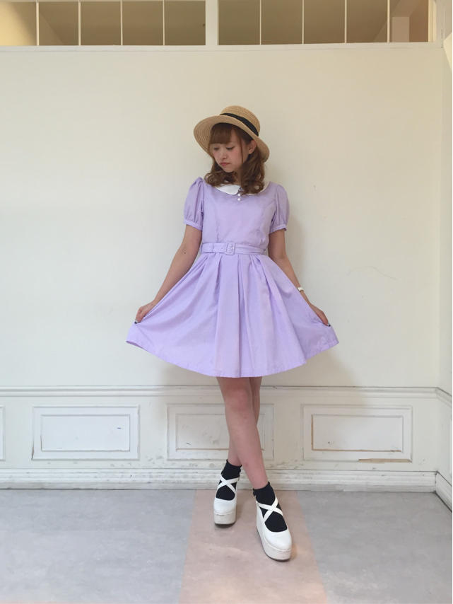 近鉄パッセ店✩パープルワンピースで爽やかお嬢さんコーデଘ(੭ˊ꒳​ˋ)੭✧