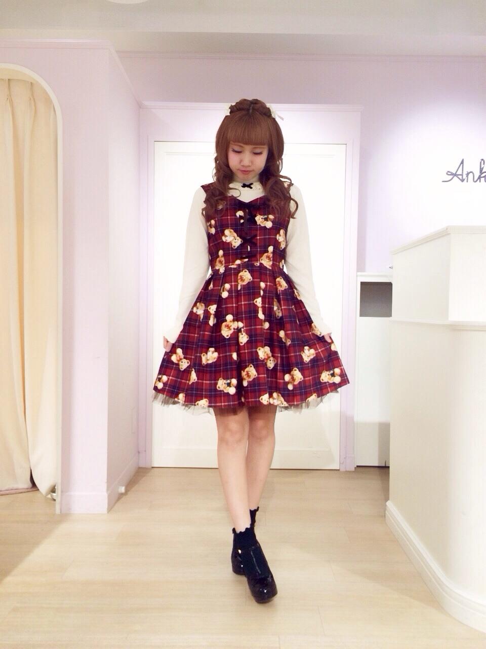 近鉄パッセ店☆くまちゃん×チェックがキュート♪コーデイネート