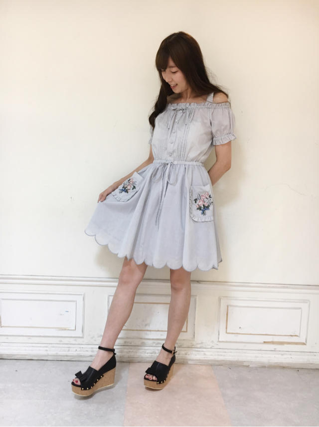 近鉄パッセ店✿Coordinate♥︎オフショルOPで大人ガーリーCode⑅◡̈*