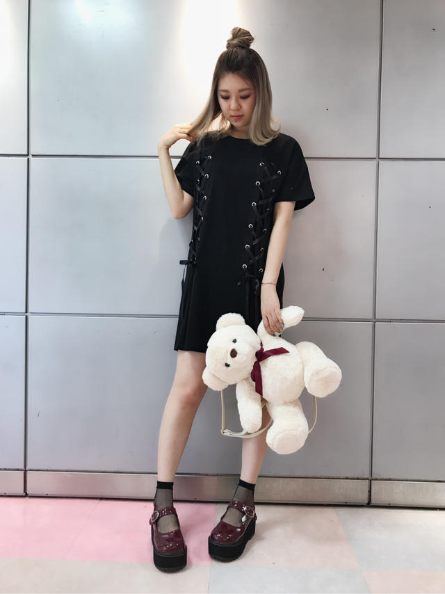 近鉄パッセ▷coordinate♡長身でもゆるっと着れるbigTシャツstyle♡