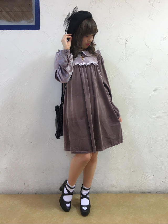 大宮店＊小物は黒で統一感♡秋にぴったりベロアop code♡
