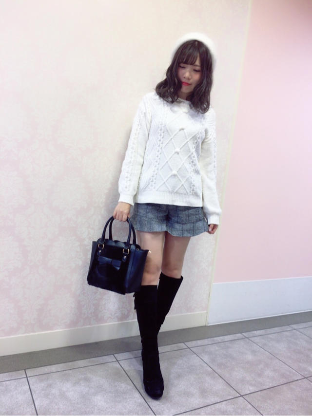 大宮店♡ニット×ショートパンツでモテガーリーcode♡