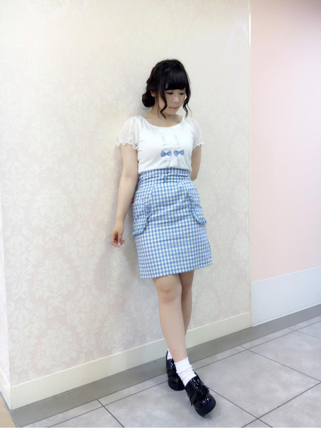 大宮店 ✩ white × blue で爽やかgirly style ！