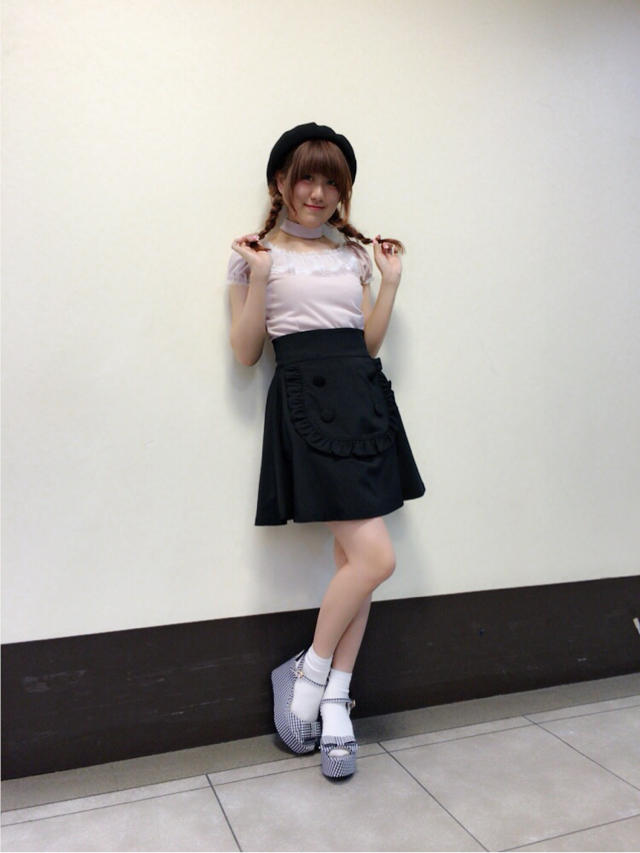 大宮店♡Pink×Blackのキュートで甘いメイドさん風コーデ♡