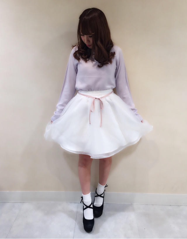 ayaka♡オーガンジーSK×クロスくりぬきTOPSでフェアリーCode(*^^*)