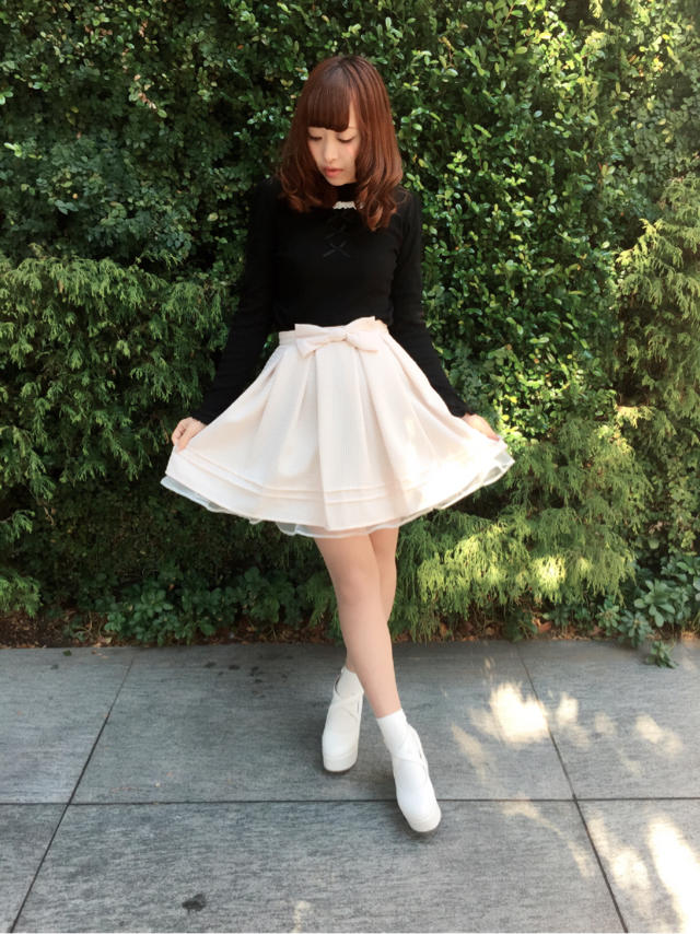 yui♡ピンク×ブラックのスプリングCode(*˘︶˘*).｡.:*♡