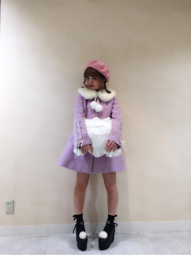 yukie♡♡袖スピンドルフェイクファーコートでおすすめガーリーCodeଘ(੭ˊ꒳​ˋ)੭✧