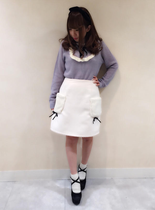 ayaka♡♡ふわふわSK×スピンドルTOPSでコーディネート(((o(*ﾟ▽ﾟ*)o)))今ならセット価格でお得に☆