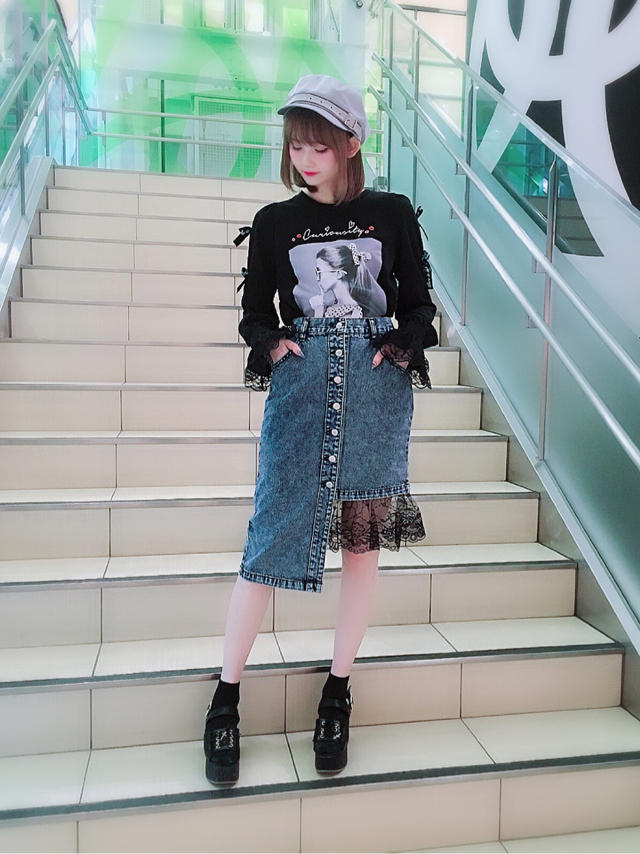 札幌パセオ♡リメイク風のデニムスカートが主役♡カジュアルStyle♡