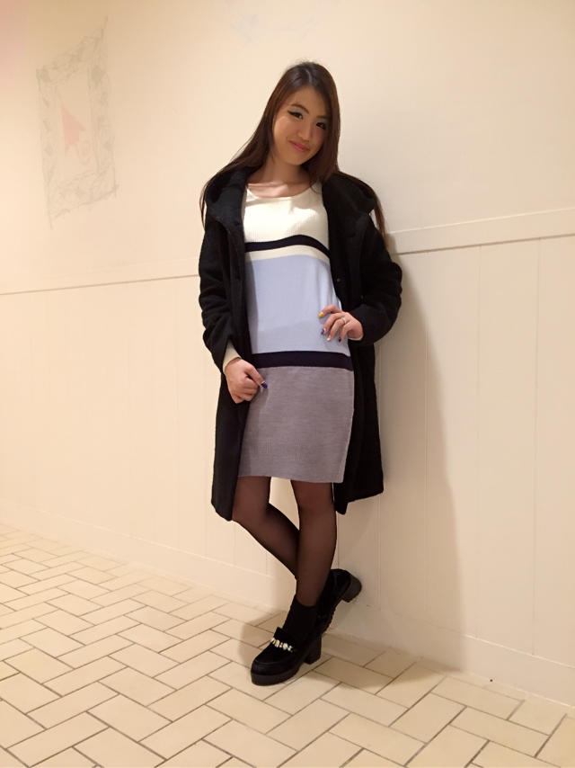 カラーニットチュニック♡