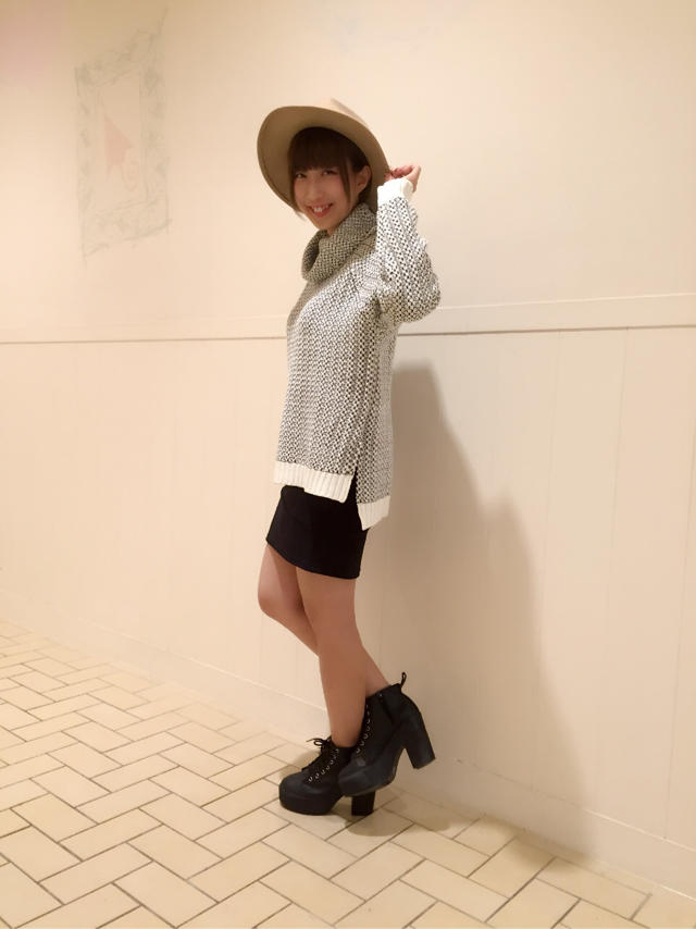 ミックスボリュームタートルニット♡