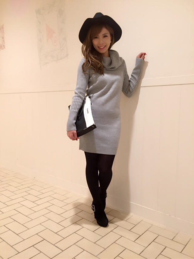 ソラマチ店大人気♡オフタートルニットワンピ