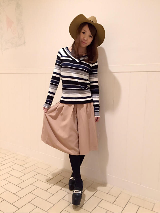 女子会クリパコーデ♡ガウチョ