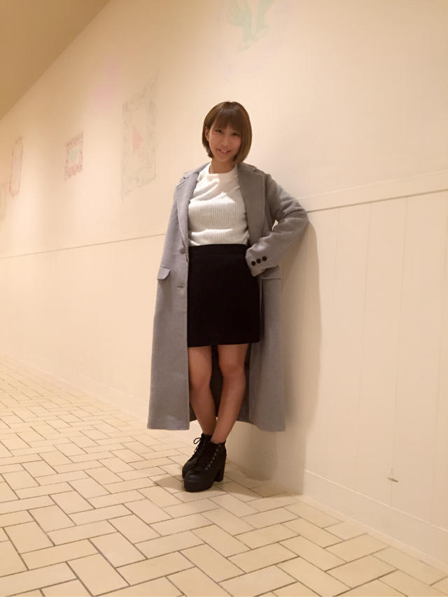 ロング丈チェスターコート♡