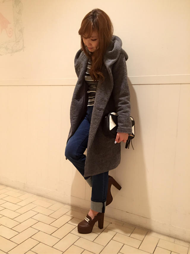 ストレートデニムパンツコーデ♡