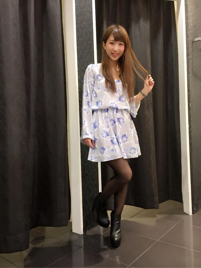 カラーフラワーチュニック♡