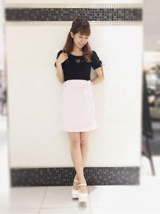 \♥︎/池袋店:ブラック×パープルで大人ガーリーstyle♡