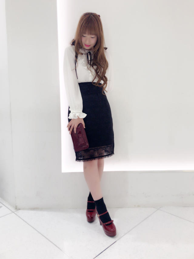 \♥︎/池袋店: ボルドーがアクセントカラーの大人girly code♡