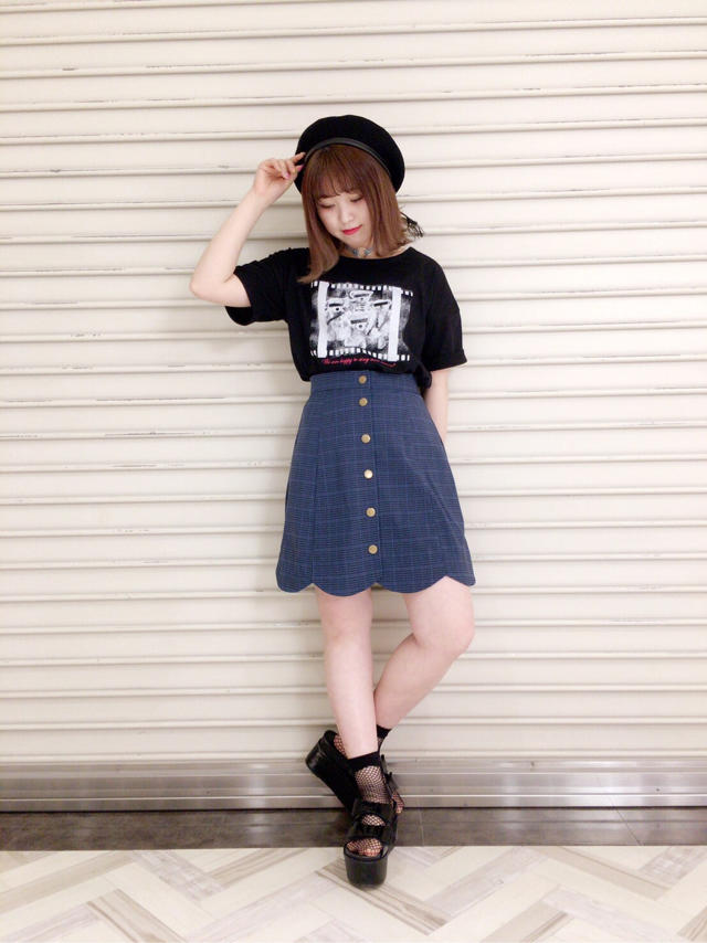 \♥︎/池袋店: ブルーがポイントカラーのハードロックstyle♡