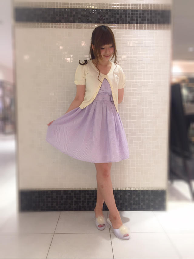 \♥︎/池袋店:パープルでキュートなガーリーコーデ♡