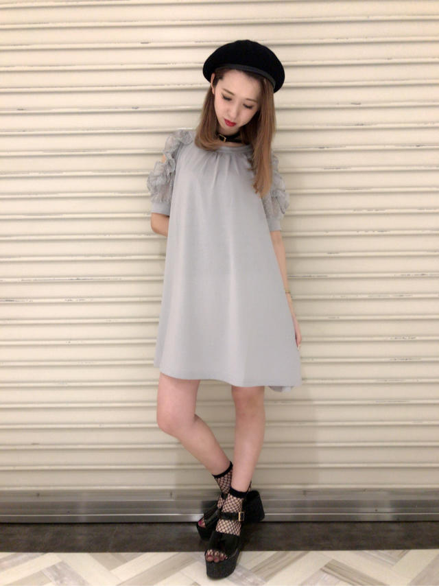 \♥︎/池袋店:抜け感が可愛い♡Aラインワンピを使ったカジュアルコーデ♡