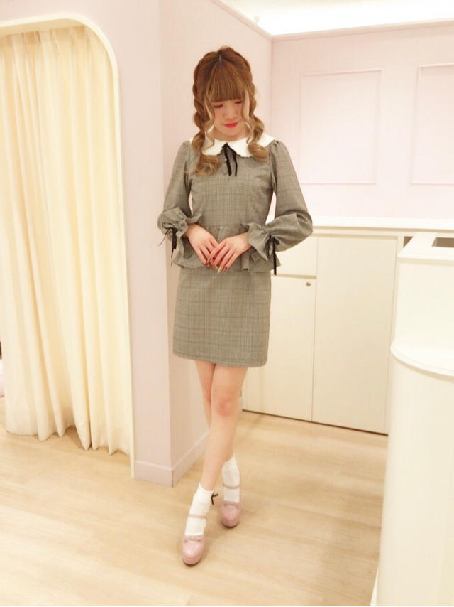 仙台店☆チェック×ピンクの大人girly code*·˚ ༘♡