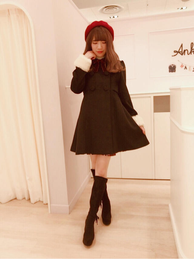 仙台店☆dollyなブラックコートcode*·˚ ༘♡