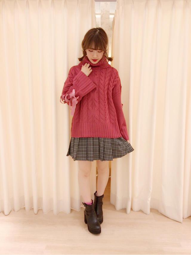 仙台店☆pink knitのゆるっと感がPoint♡ゆるカワコーデです♡