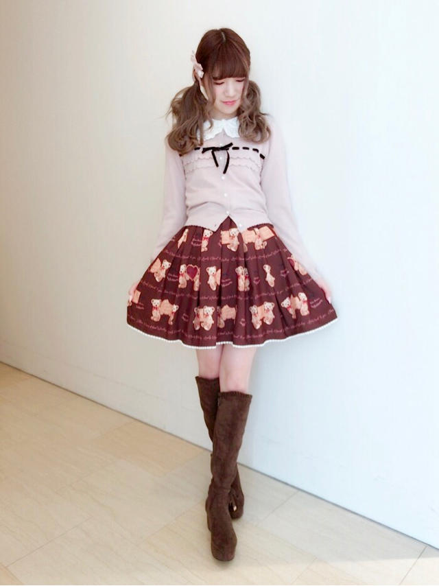 仙台店☆ツインベアーがcuteなpink×brown code*·˚ ༘♡