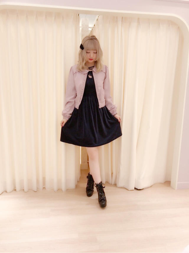 仙台店☆ベロアワンピースで高級感のある上品code*＊♡＊*