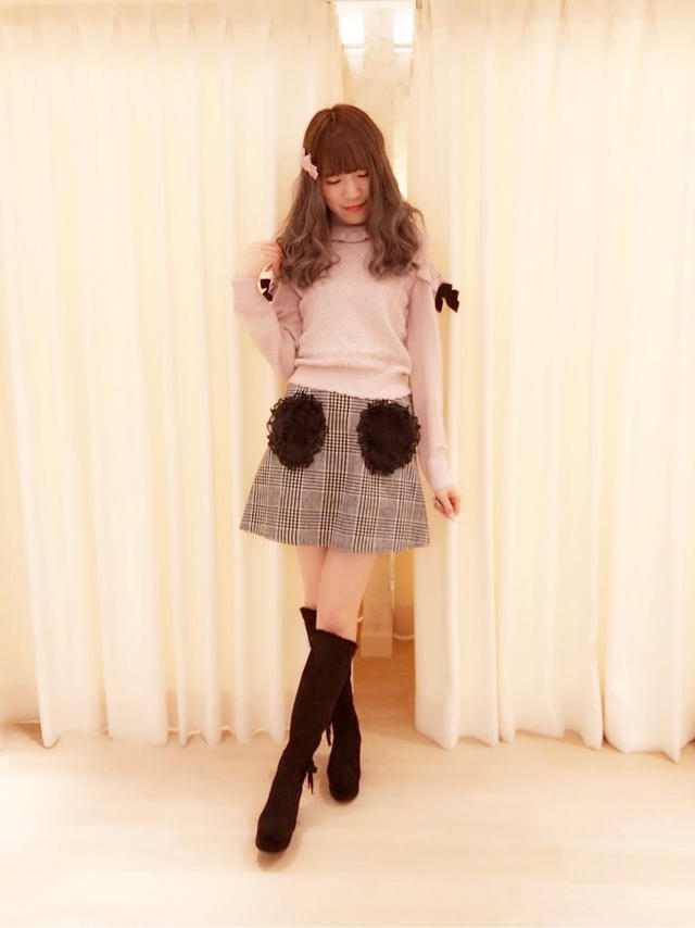 仙台店☆程よく肌見せできるgirlyなニットcode♡*.+゜